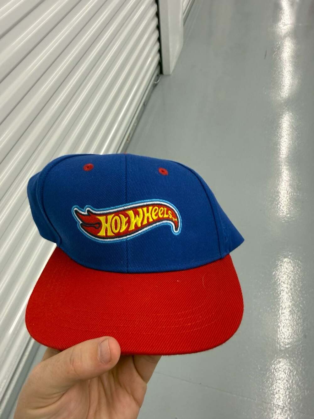 Open Road Brands Blue and Red Hot Wheels Snapback Hat
